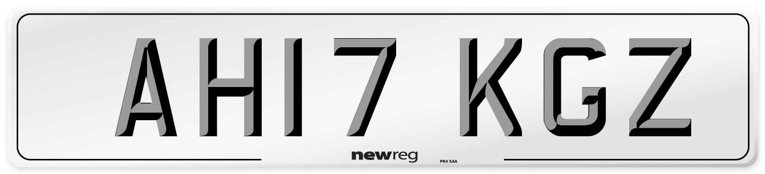 AH17 KGZ Number Plate from New Reg